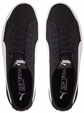 PUMA Bari 帆布 復古百搭 低筒 休閒鞋 男女同款 黑色 Shop PUMA Bari 帆布 復古百搭 低筒 休閒鞋 男女同款 黑色