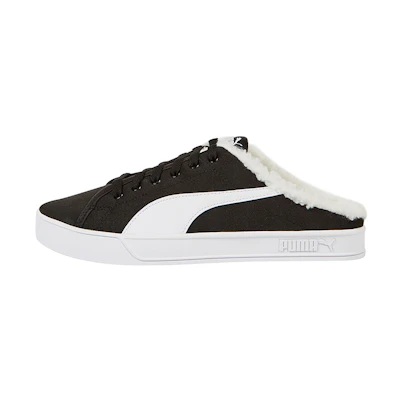 Puma Bari Mule Sherpa Casual Sneakers Black/White