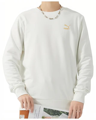 Puma Basic Crewneck Sweatshirt Unisex White 625825-65 Buy Puma Basic Crewneck Sweatshirt Unisex White 625825-65