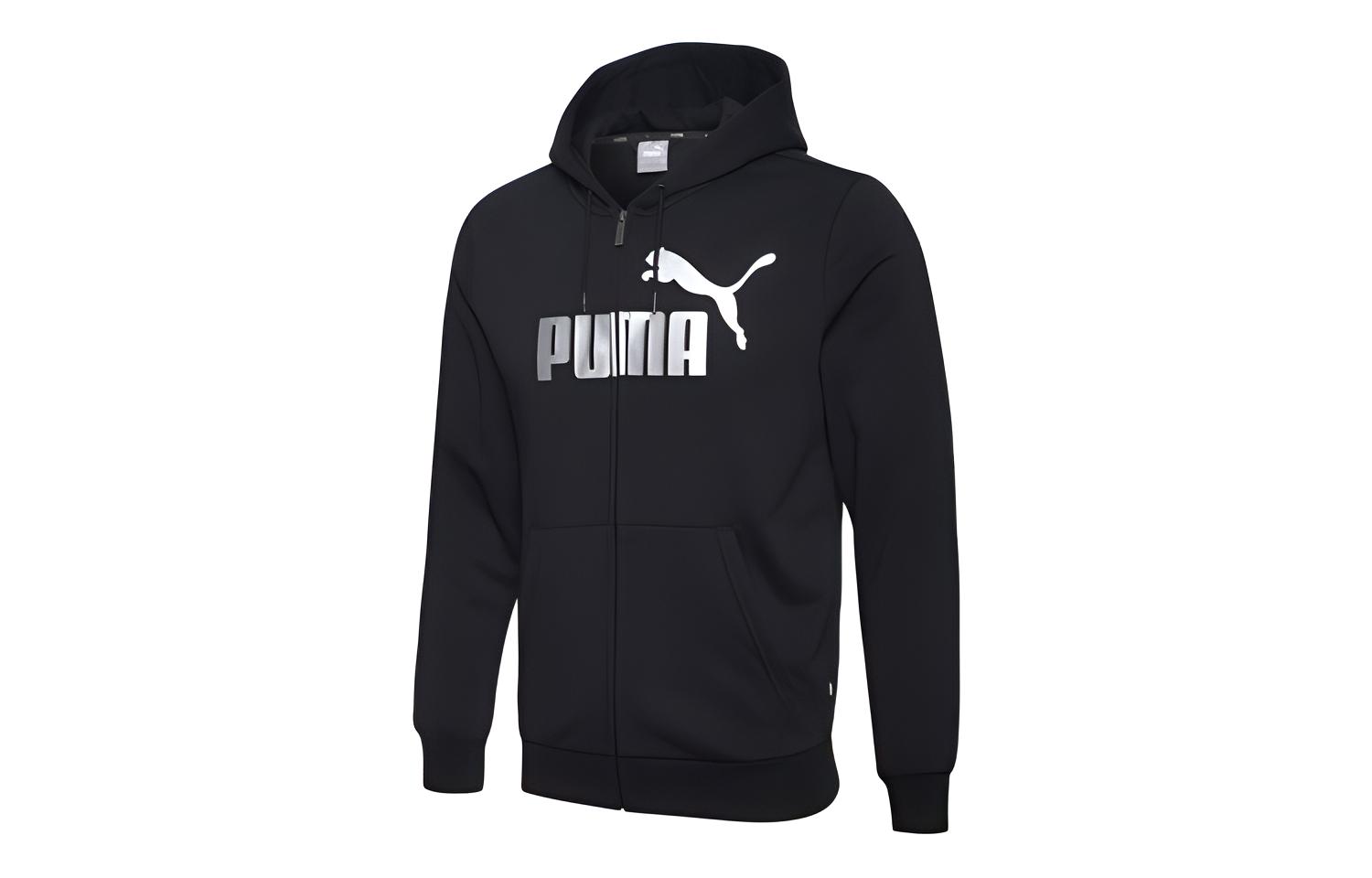 Puma Basic Logo Printed Hoodie Black Sweatshirt 584130-01