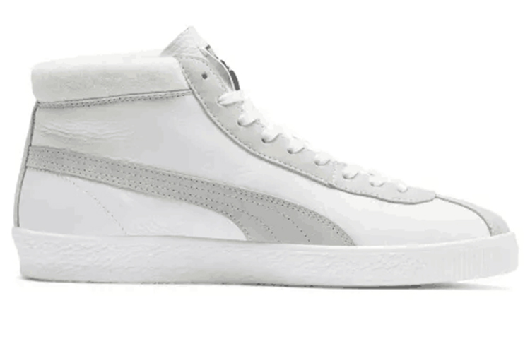 Order Puma Basket '68 Mid Sepatu Trainers 'Putih Abu-Abu' 369890-01