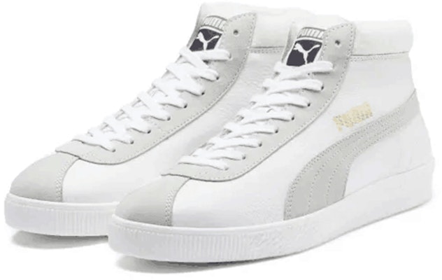 Puma Basket '68 Mid Sepatu Trainers 'Putih Abu-Abu' 369890-01 Lookbook Puma Basket '68 Mid Sepatu Trainers 'Putih Abu-Abu' 369890-01