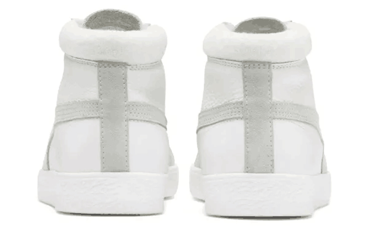 Shop Puma Basket '68 Mid Sepatu Trainers 'Putih Abu-Abu' 369890-01