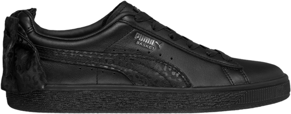 Puma basket bow black best sale