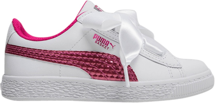 Preschool Puma Basket Heart Coated Glam 368975 01 368975 01