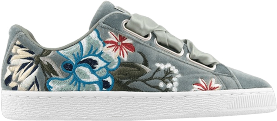 Women Puma Basket Heart Hyper Embroidery 366116 03 Novelship