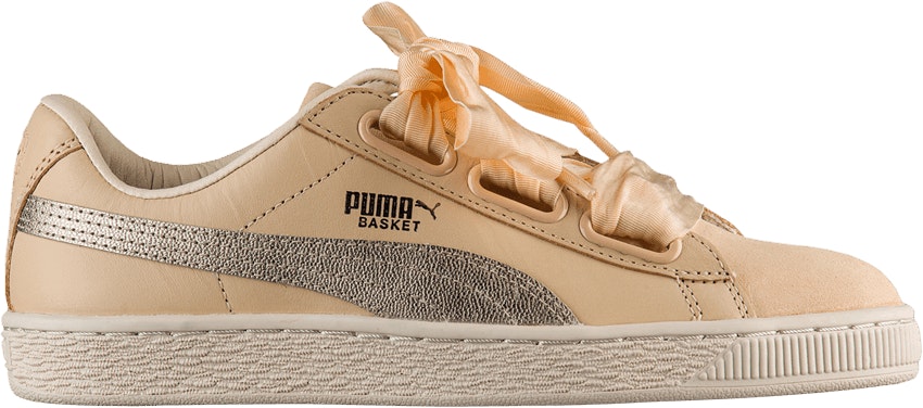 Women Puma Basket Heart Up Natural Vachetta 364955 01