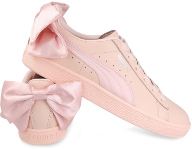 PUMA Basket Bow Pearl 蝴蝶結尾 純色復古 低幫 板鞋 男女同款 粉色 Lookbook PUMA Basket Bow Pearl 蝴蝶結尾 純色復古 低幫 板鞋 男女同款 粉色