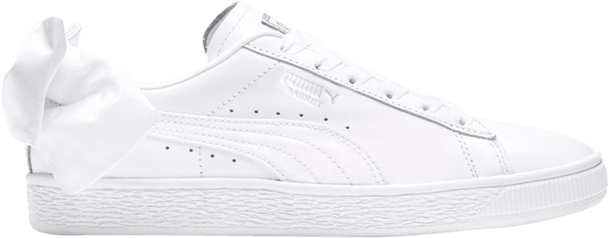 Puma basket 2025 bow white