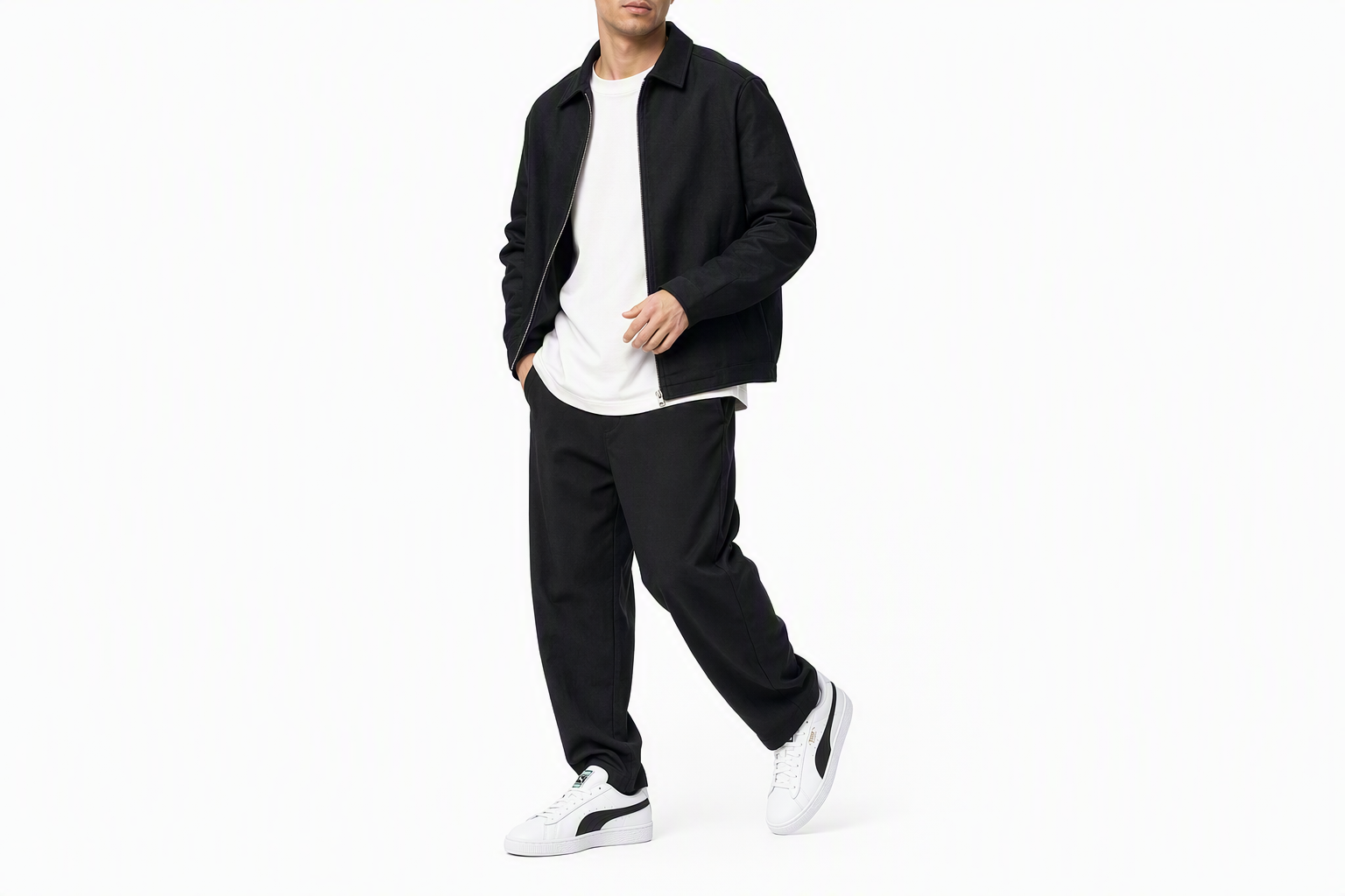 Order Puma Basket Classic 21 ''Bianco Nero'' 374923-02
