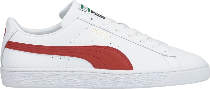 Puma basket white best sale red