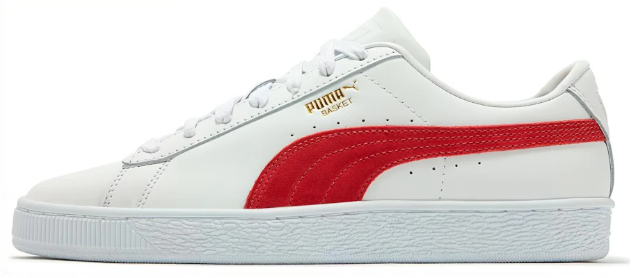 Puma Basket Classic 75Y Wit/Rood Lage Sneakers Synthetisch Leer. 394338-01 (Shoes) Buy Puma Basket Classic 75Y Wit/Rood Lage Sneakers Synthetisch Leer. 394338-01 (Shoes)