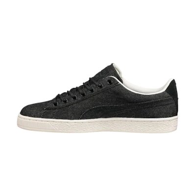 Puma Basket Classic Denim Leisure Shoes Black