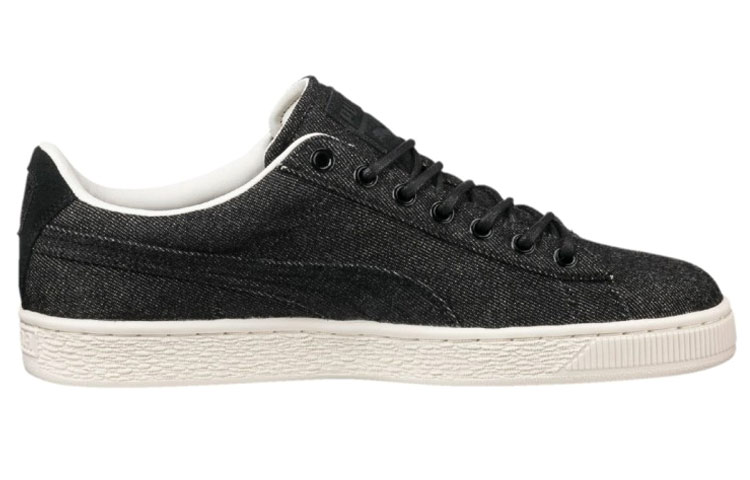 Puma Basket Classic Denim Leisure Shoes Black 圖 2