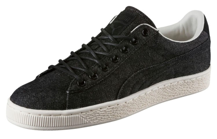 Puma Basket Classic Denim Leisure Shoes Black 圖 3