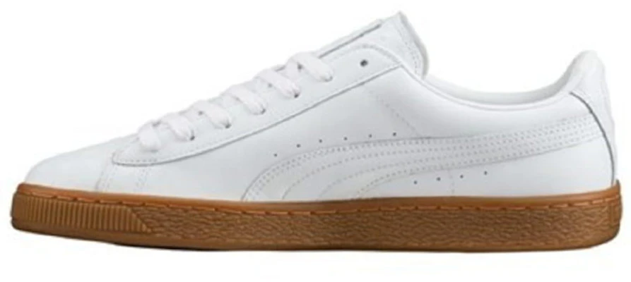 Puma basket classic top gum - white