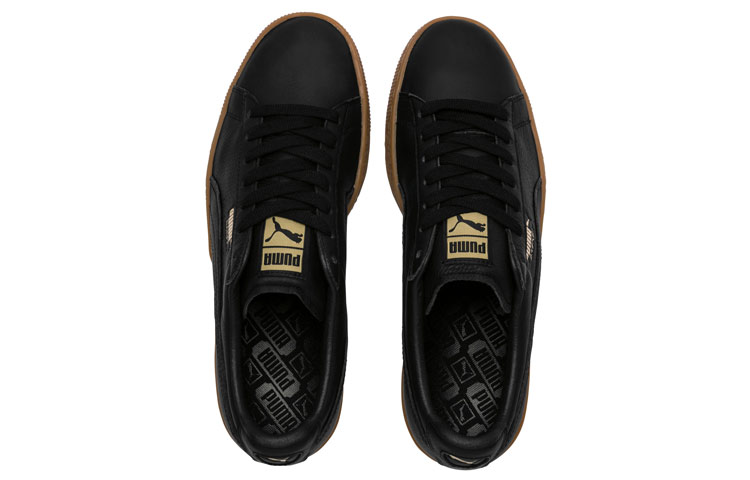Puma Basket Classic Gum Deluxe Sneakers Black/Brown 圖 3