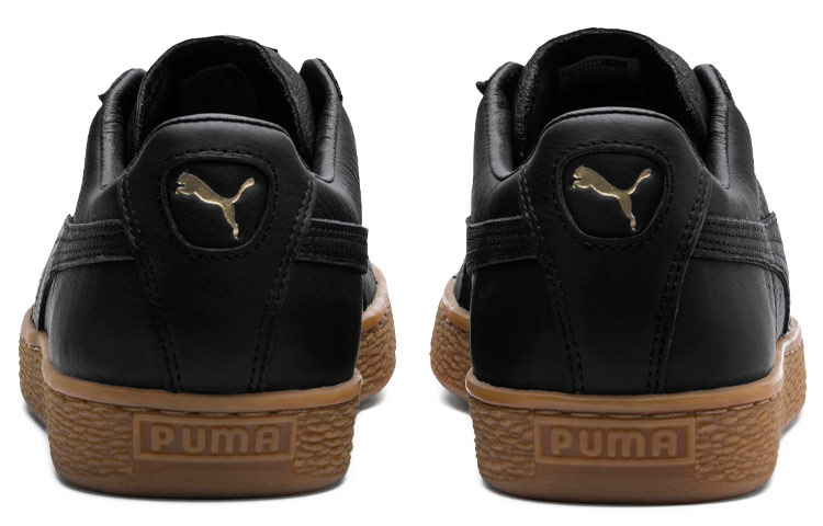 Puma Basket Classic Gum Deluxe Sneakers Black/Brown 圖 4