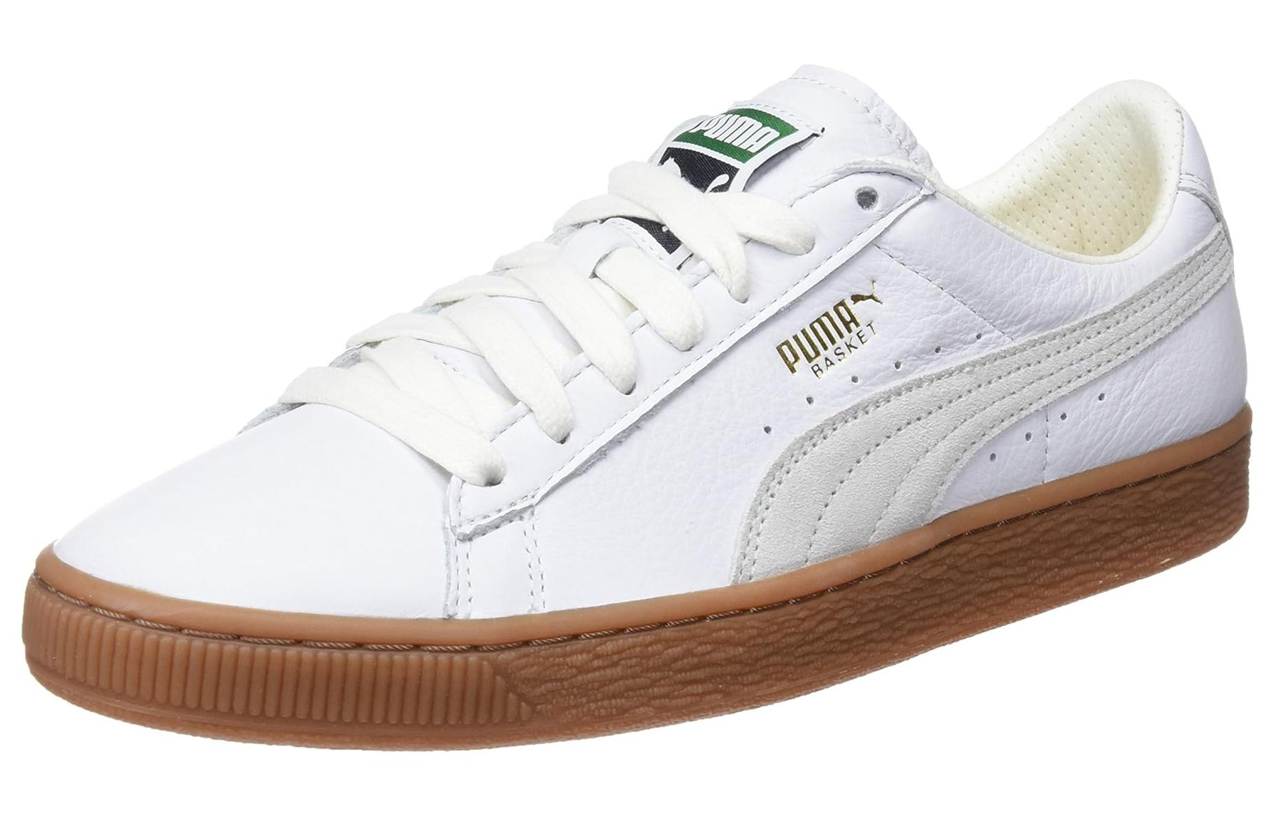 Lookbook プーマ バスケット クラシック ガム デラックス (白) 366612-05