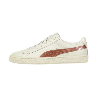 Puma Basket Classic Metallic White Pink