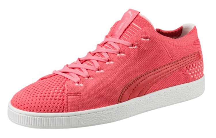 Lookbook Puma Basket Evoknit 3D 時尚百搭休閒板鞋 粉色