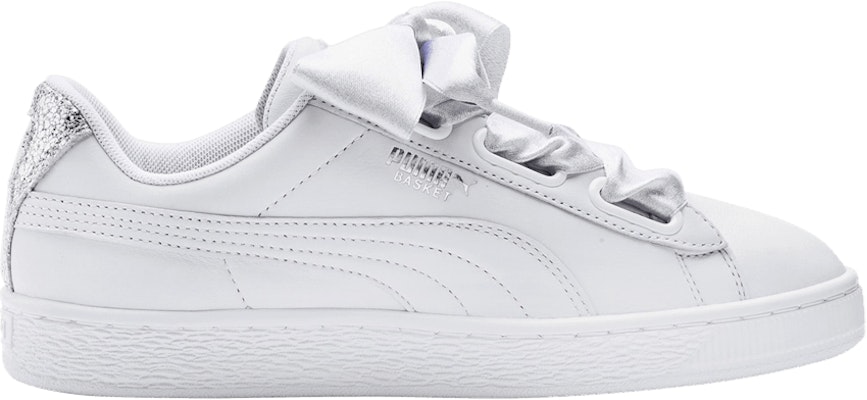 Women Puma Basket Heart Bio Hack White 369223 01 369223 01