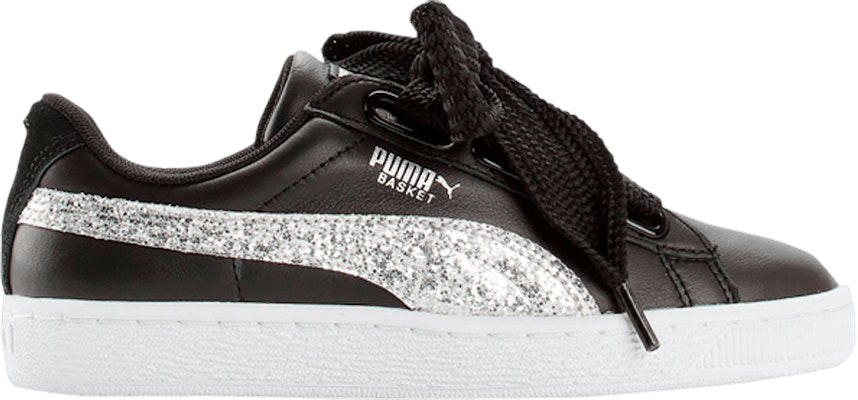 Puma basket discount glitter silver