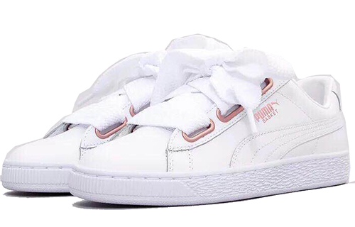 puma basket heart gold