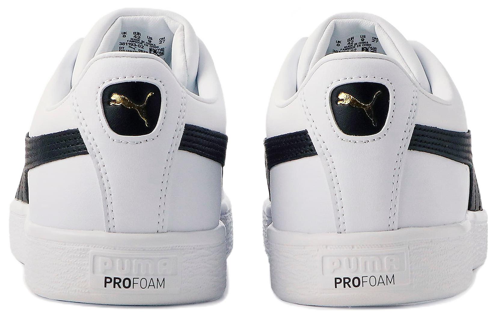 Shop 彪馬 Basket Lite '白色/黑色' 381193-02