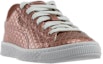 Lookbook Puma Basket Metallic Emboss Low Top 'Pink Basics' Wanita 365806-01