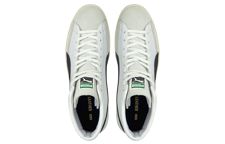 Lookbook Puma Basket Mid Vintage 'Putih Hitam' 381245-01