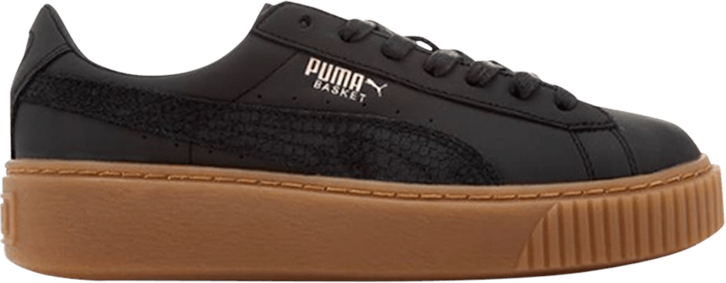 Puma women's basket best sale platform euphoria gum sneaker