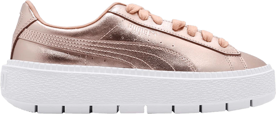 Puma basket platform trace luxe best sale