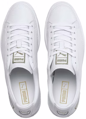 プーマ バスケット ステッチ ゴールド (白) 368387-05 Lookbook プーマ バスケット ステッチ ゴールド (白) 368387-05