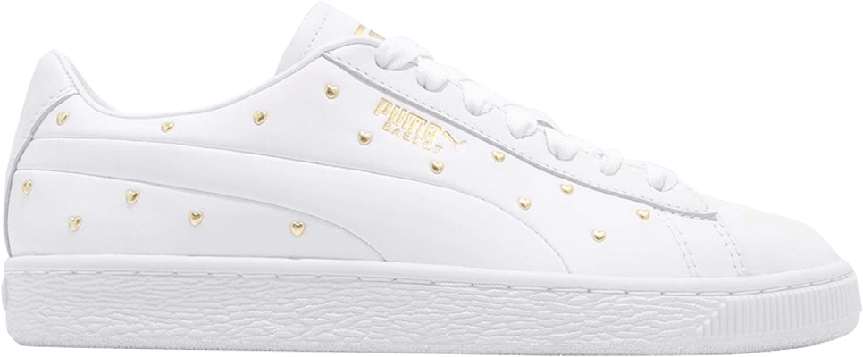 Puma basket 2025 studs white