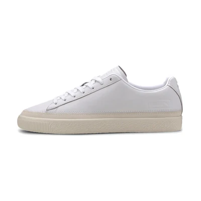 Puma Basket Trim Prm Retro Low Tops Casual Skateboarding Shoes Unisex White