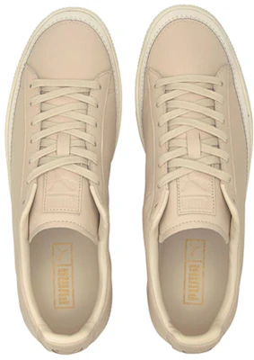 PUMA Basket Trim Prm 休閒 輕便 低帮 板鞋 男女同款 卡其色 Shop PUMA Basket Trim Prm 休閒 輕便 低帮 板鞋 男女同款 卡其色