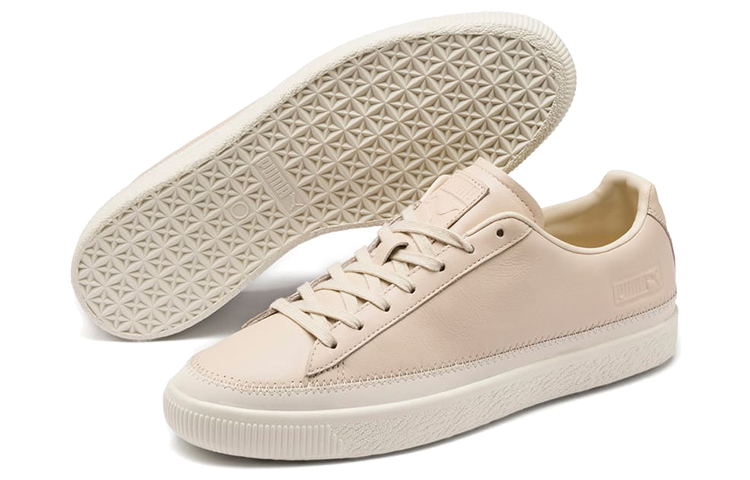Details for PUMA Basket Trim Prm 休閒 輕便 低帮 板鞋 男女同款 卡其色