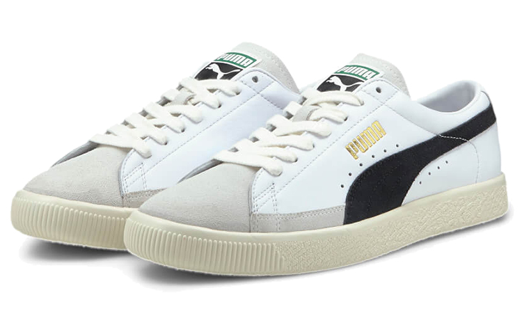 Lookbook プーマ バスケット ビンテージ 白黒 (Puma Basuketto Binteeji Shirokuro) 374922-01