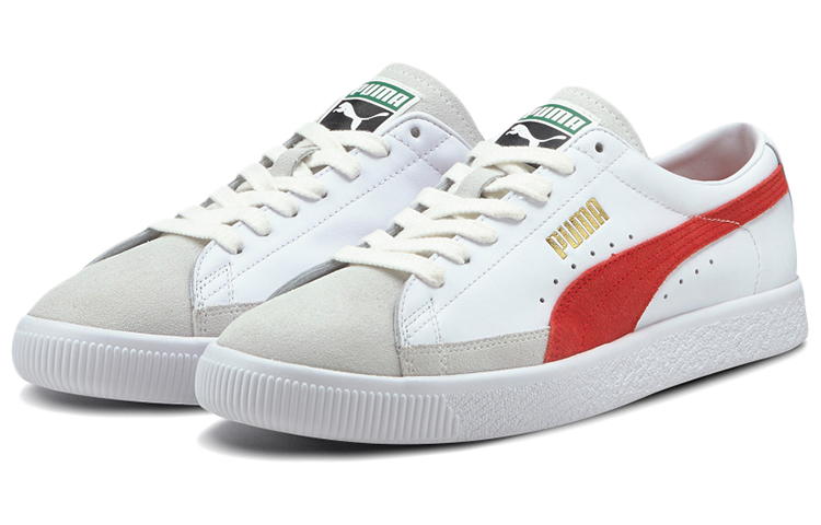 Lookbook プーマ バスケット ヴィンテージ (白/赤/灰) 374922-02