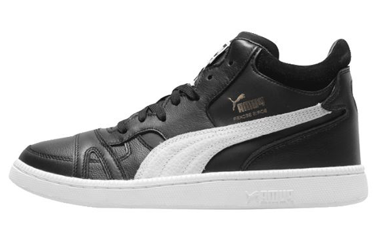 Puma Becker Mid Retro Mid Tops Casual Skateboarding Shoes Black White 363880-09