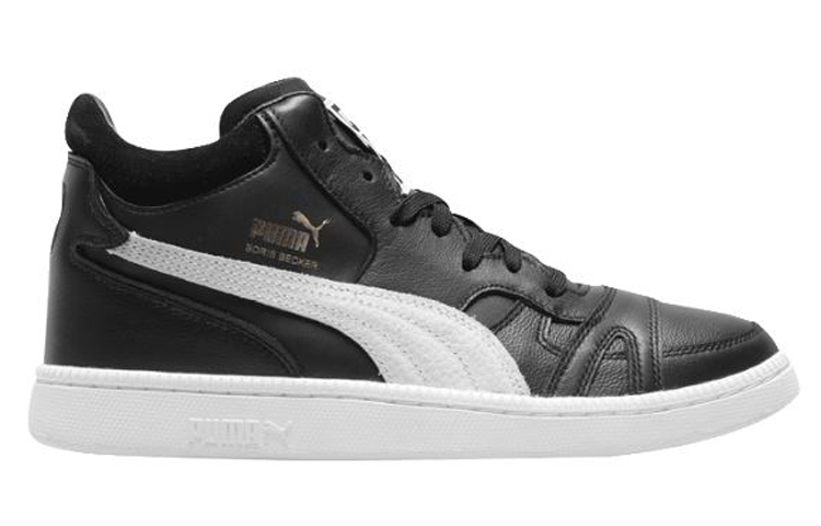 Order Puma Becker Mid Retro Hoge Skateboardschoenen Zwart Wit 363880-09