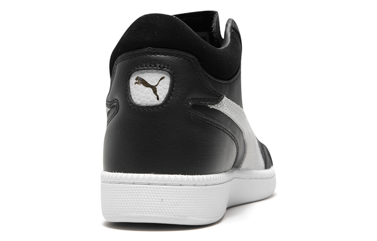 Shop 彪马Becker中帮复古休闲滑板鞋 黑白配色 363880-09