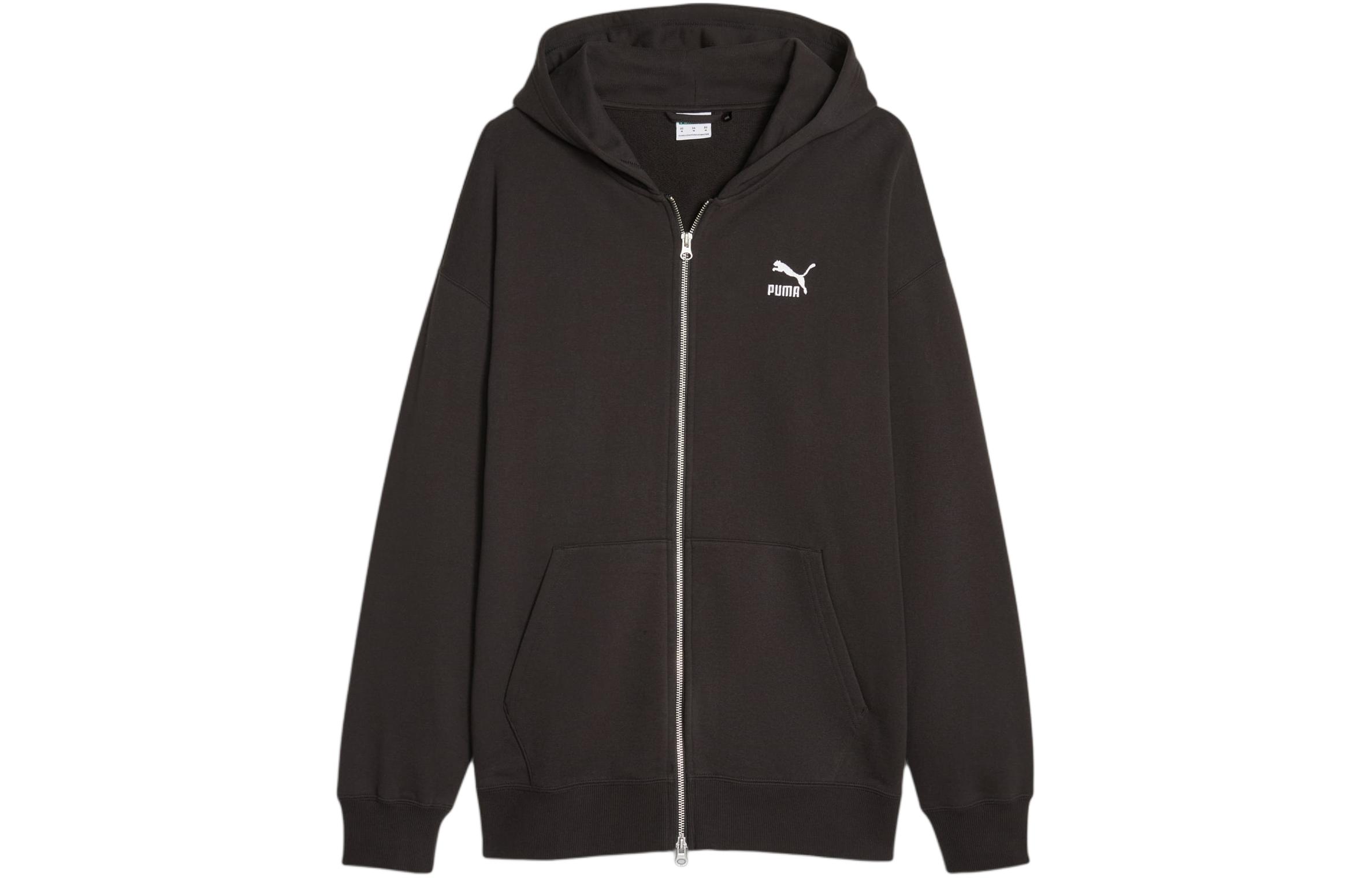 Puma Better Classics Relaxed Fit Black Zip Pocket Sweatshirt 621333-01