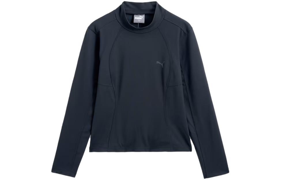 Puma Bias Cut Long Sleeve Tee Casual Sweatshirt Black 940058-01