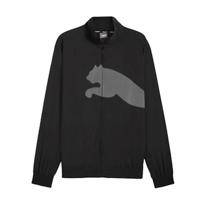 Puma Big Cat Logo Training Jacket Black - Moisture-Wicking Long Sleeve 526323-01