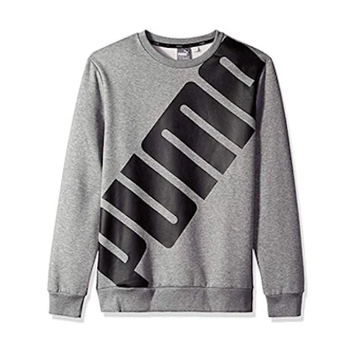 Puma Big Logo Crewneck Sweatshirt Gray 855069-03