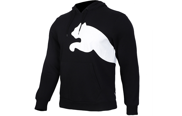 Puma Big Logo Knitted Hoodie - Black 580566-01