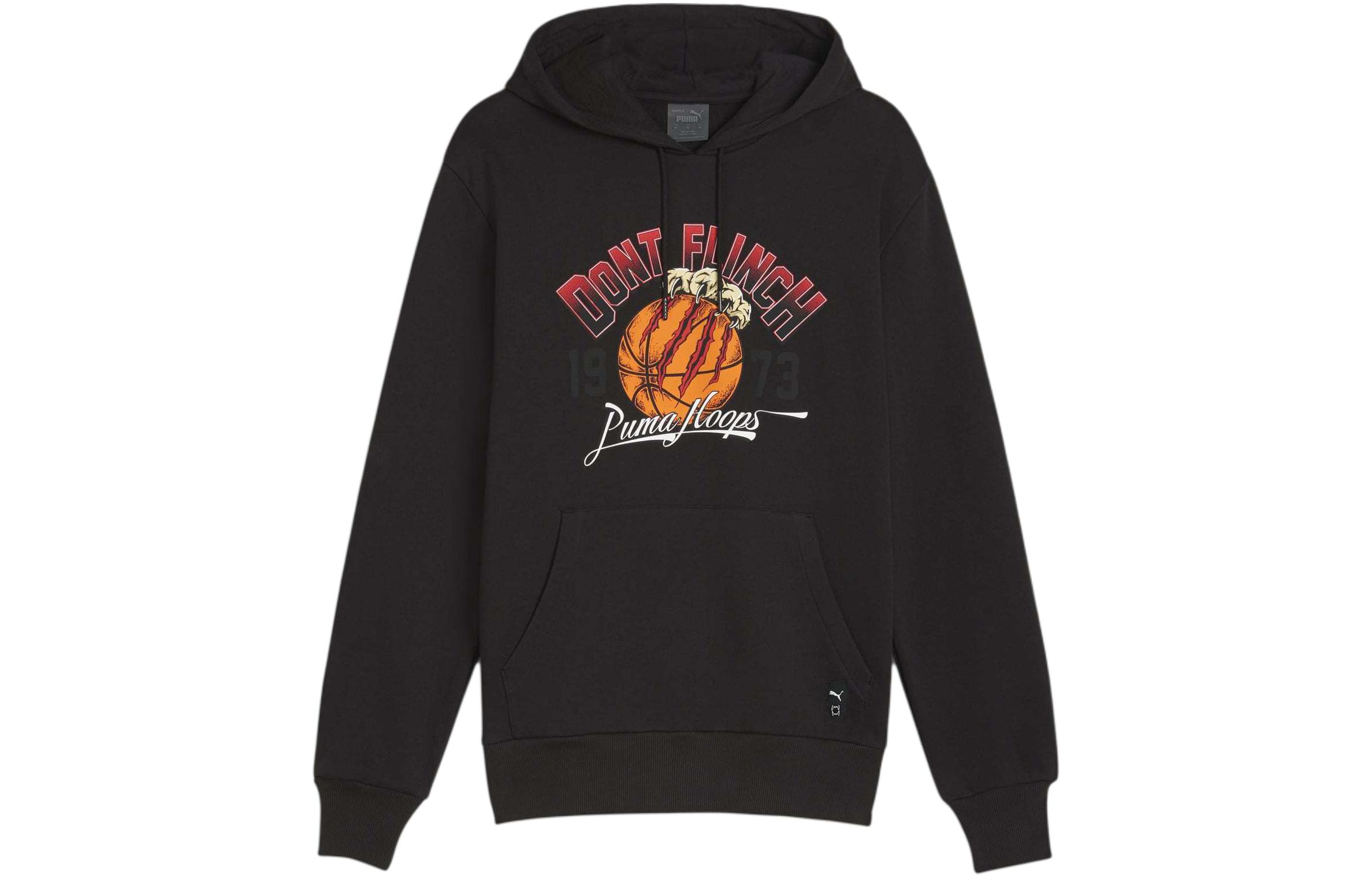 Puma Black Basketball Letter Graphic Hoodie 624812-01