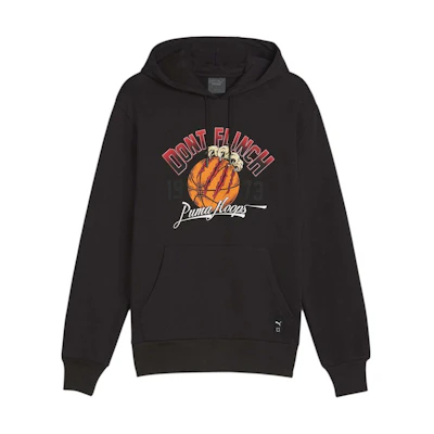 Puma Black Basketball Letter Graphic Hoodie 624812-01